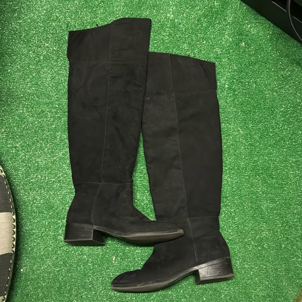 H&M Black Over the Knee Boots 39 Gently Worn